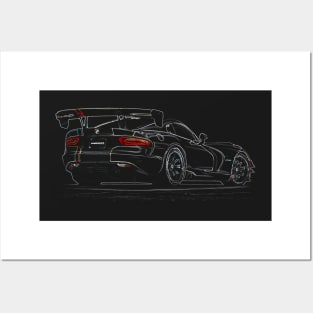 dodge viper acr Posters and Art